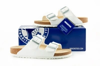 Klapki męskie Birkenstock Arizona bs z miękką wkładką białe r. 41