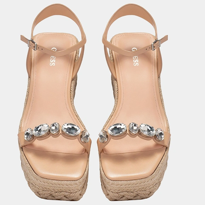 Sandały damskie Guess Osia espadryle na koturnie r. 38