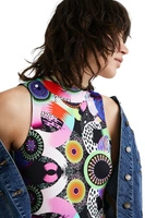 Body damski Desigual x M. Christian Lacroix Niza prążkowy wzorzysty r. XL