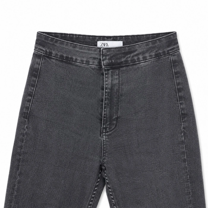 Spodnie damskie Zara skinny flare jeansy czarne r. XS