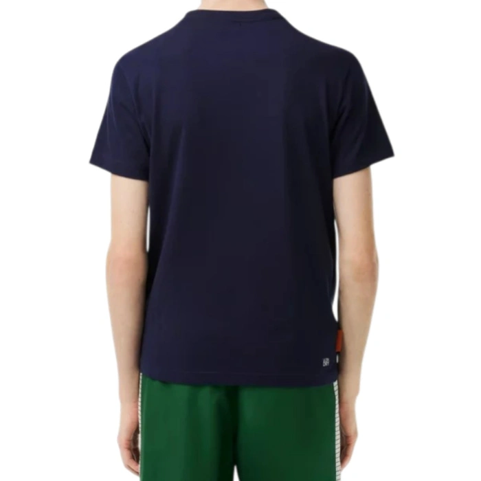 Koszulka unisex Lacoste x Roland Garros t-shirt granatowy r. XXS