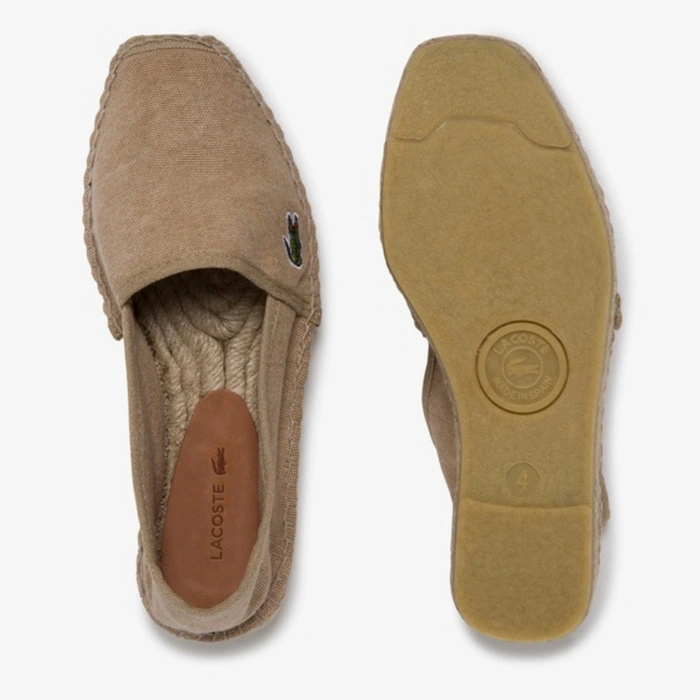 Buty męskie Lacoste Moleon 120 espadryle płócienne beżowe r. 42