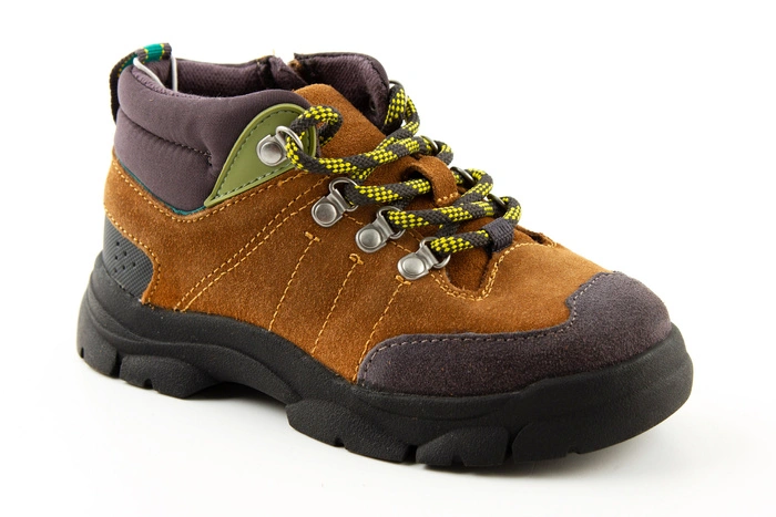 Buty dziecięce Zara Kids trapery brązowe skórzane r. 26