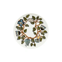 Talerzyk Marimekko Tiara z kamionki biały z wzorami okrągły Ø 25 cm