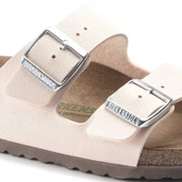 Klapki damskie Birkenstock Arizona BS birko-flor vegan jasno różowe r. 39