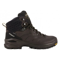 Buty damskie Grisport Vibram trekkingowe skórzane wysokie brązowo czarne 