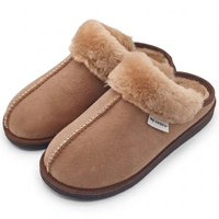 Kapcie damskie IRE SHOES ze skóry owczej naturalny kożuch futro ciepłe ręcznie szyte r. 41