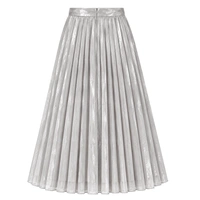 Spódnica damska H&M plisowana rozkloszowana elegancka srebrna r. XXL