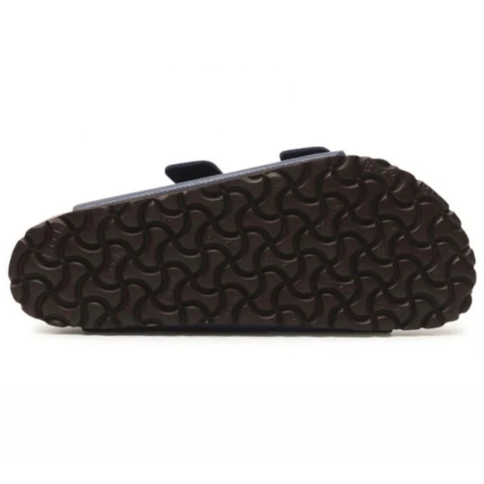 Klapki męskie Birkenstock Arizona regular z miękką wkładką granatowe r. 46