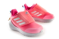 Buty dziecięce Adidas EQ21 Run 2.0 AC sportowe lekkie różowe na rzepy