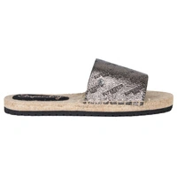 Klapki damskie Superdry Maya Espardille wsuwane metaliczne r. 39