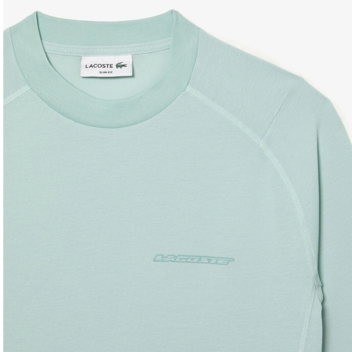 Koszulka męska Lacoste zielony longsleeve o kroju slim fit r. XS