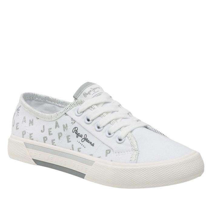Buty dziecięce Pepe Jeans Brady Shine trampki białe r. 33
