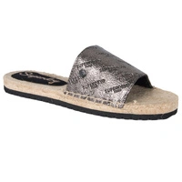 Klapki damskie Superdry Maya Espardille wsuwane metaliczne r. 39