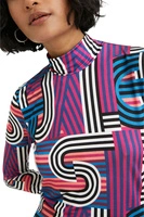 Bluzka damska Desigual Tops wzór geometryczny r. XS