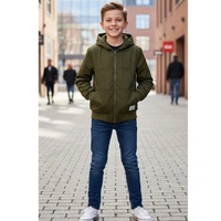 Kurtka chłopięca Dc Shoes Padded ocieplana z kapturem khaki r. 164
