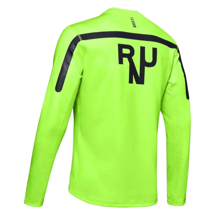 Bluza męska Under Armour Qualifier ColdGear do biegania neonowa r. L