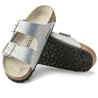 Klapki damskie Birkenstock Arizona BS regular birko-flor niebieskie r. 36