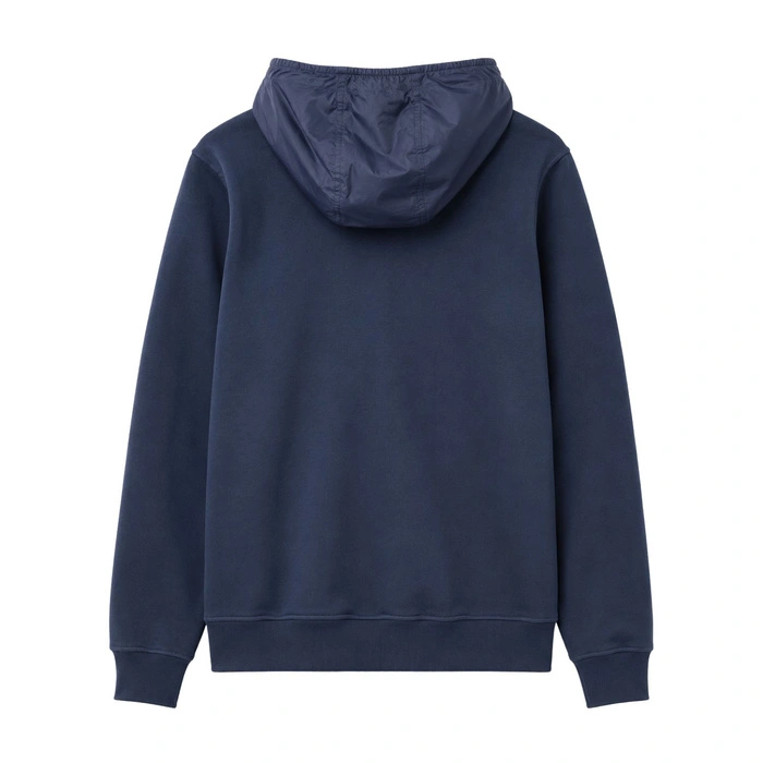 Bluza męska Mango hybrydowa granatowa rozsuwana z kapturem r.M