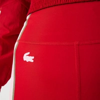 Spodnie damskie Lacoste Sport treningowe legginsy czerwone r. XS