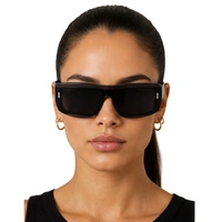 Okulary przeciwsłoneczne Calvin Klein CK24503S 513 purple unisex prostokątne 