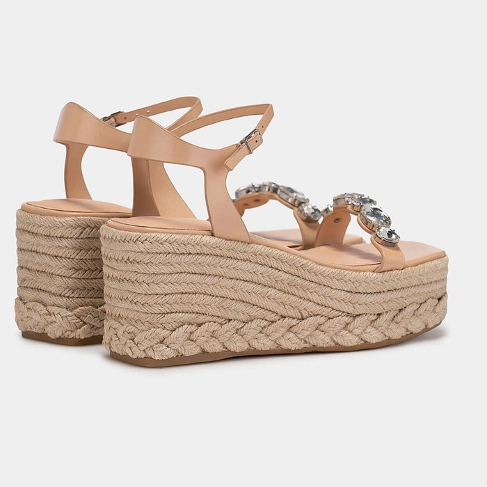 Sandały damskie Guess Osia espadryle na koturnie r. 38