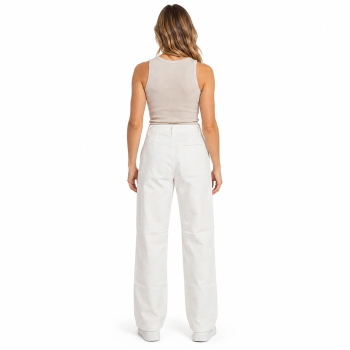 Spodnie damskie Zara jeansy szerokie ecru r. XS