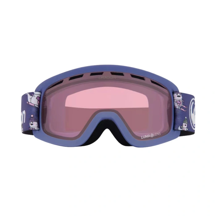 Gogle narciarskie dziecięce Dragon Lil D snowboardowe szyba S1 fioletowe