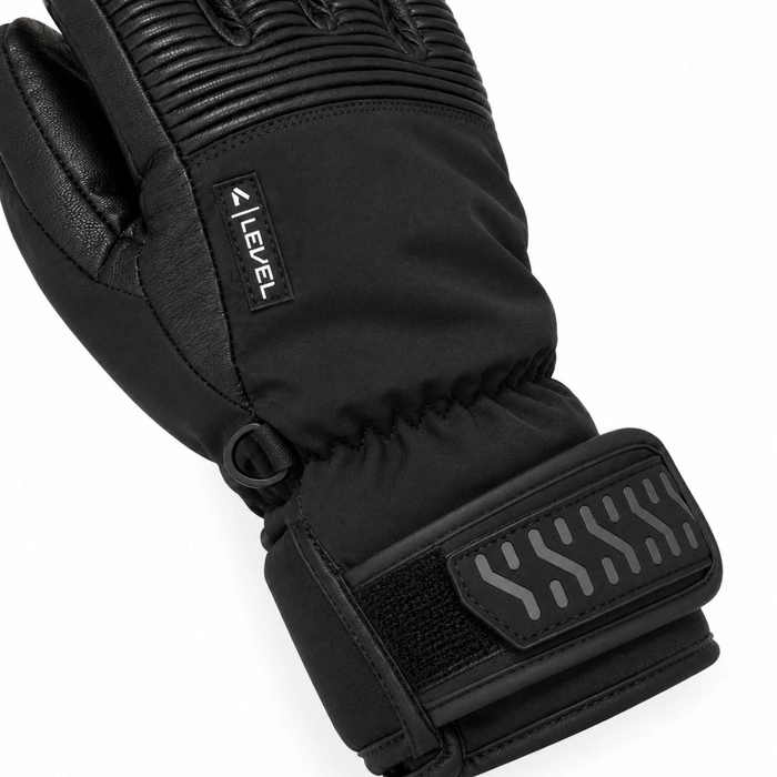 Rękawice narciarskie Level Wrangler PrimaLoft skórzane czarne r. S / 7