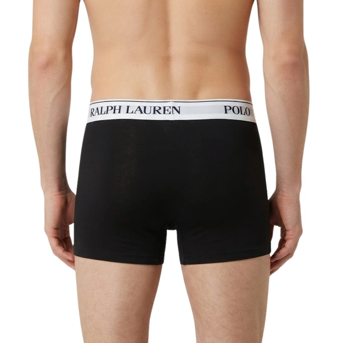 Bokserki męskie Polo Ralph Lauren 3-pak czarne z białą gumką r. XL