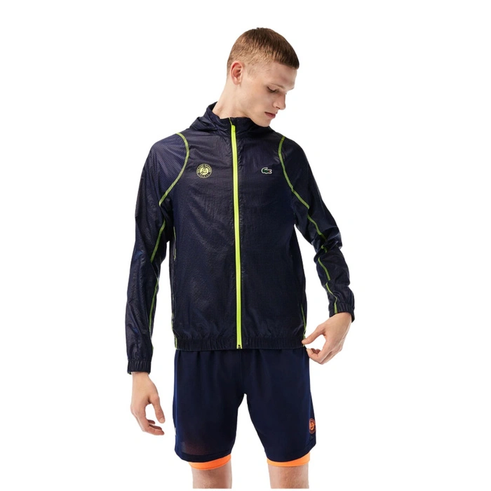 Kurtka męska Lacoste Sport Roland Garros sportowa granatowa r. S
