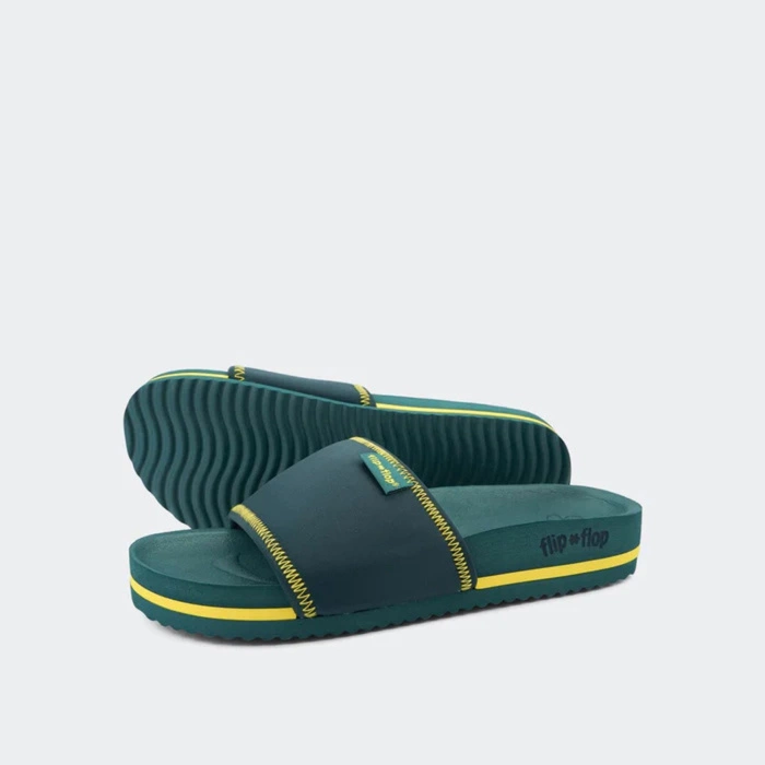 Klapki damskie Flip Flop Pool Neoprene lekkie zielone